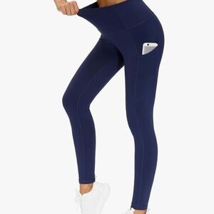 Burgundy High-Waisted Yoga Pants